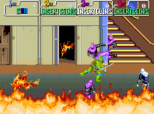Teenage Mutant Ninja Turtles (World 4 Players, version X) Screenshot