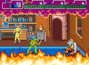 Teenage Mutant Ninja Turtles (US 4 Players, version R) Screenshot