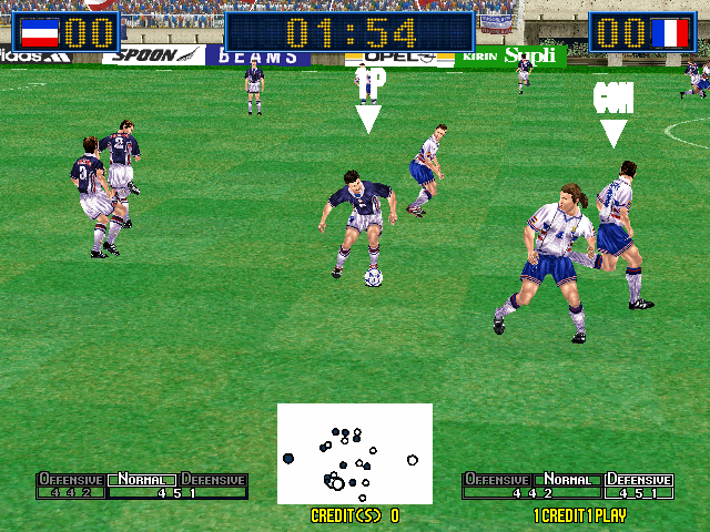 Virtua Striker 2 Ver. 2000 (Rev C) Screenshot