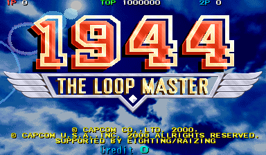 1944: The Loop Master (USA 000620 Phoenix Edition) (Bootleg) Title Screen