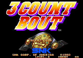 3 Count Bout / Fire Suplex Title Screen