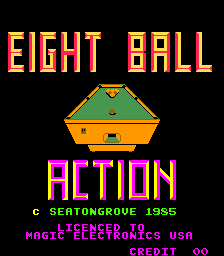 Eight Ball Action (Pac-Man conversion) Title Screen