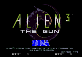 Alien3: The Gun (US) Title Screen