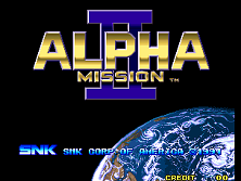 Alpha Mission II / ASO II: Last Guardian Title Screen