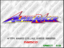Alpine Racer (Rev. AR2 Ver.D) Title Screen