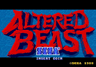 Altered Beast (set 2) (MC-8123B 317-0066) Title Screen