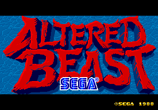 Altered Beast (set 5) (FD1094 317-0069) Title Screen