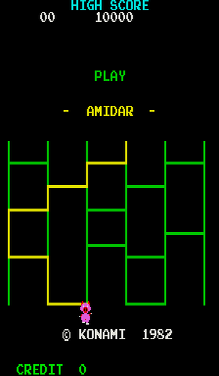 Amidar (Scramble hardware) Title Screen