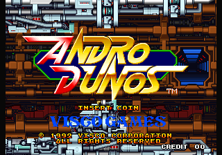 Andro Dunos Title Screen