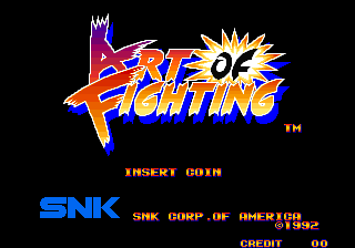 Art of Fighting / Ryuuko no Ken Title Screen