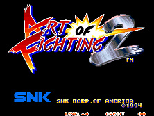 Art of Fighting 2 / Ryuuko no Ken 2 (NGM-056) Title Screen