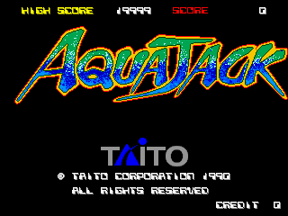 Aqua Jack (Japan) Title Screen