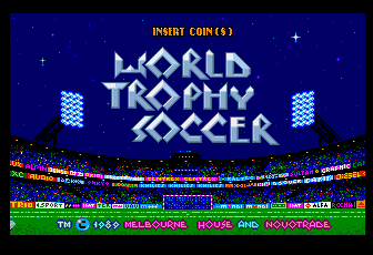 World Trophy Soccer (Arcadia, V 3.0) Title Screen