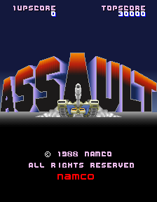 Assault (Japan) Title Screen