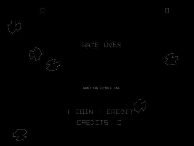 Asteroids Deluxe (rev 1) Title Screen