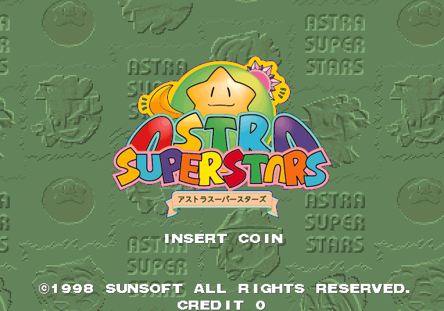 Astra SuperStars (J 980514 V1.002) Title Screen