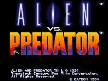 Alien vs. Predator (Euro 940520) Title Screen