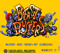 Beast Busters (US, Version 3) Title Screen