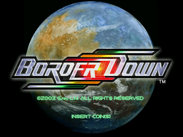 Border Down (Rev A) (GDL-0023A) Title Screen