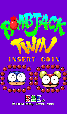 Bombjack Twin (prototype? with adult pictures, set 1) Title Screen