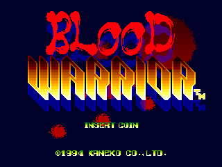 Blood Warrior Title Screen