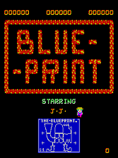 Blue Print (Midway) Title Screen