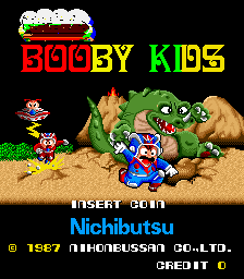 Booby Kids (Italian manufactured graphic hack / bootleg of Kid no Hore Hore Daisakusen (bootleg)) Title Screen