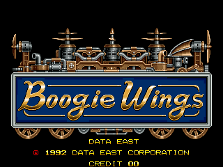 Boogie Wings (Asia v1.5, 92.12.07) Title Screen