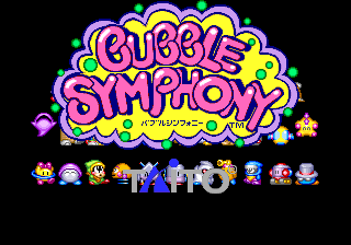 Bubble Symphony (bootleg with OKI6295) Title Screen
