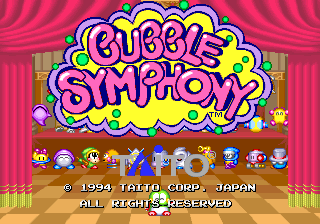 Bubble Symphony (Ver 2.5O 1994/10/05) Title Screen