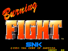 Burning Fight (NGM-018 ~ NGH-018) Title Screen