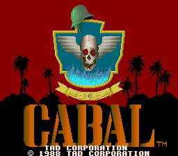 Cabal (bootleg of Joystick version, set 2) Title Screen