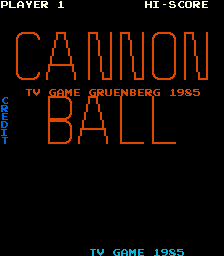 Cannon Ball (bootleg on Crazy Kong hardware) (set 2, buggy) Title Screen