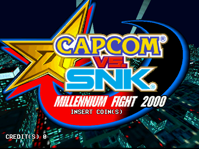 Capcom Vs. SNK Millennium Fight 2000 (Rev C) Title Screen