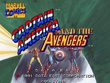Captain America and The Avengers (Asia Rev 1.4) Title Screen