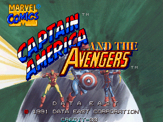 Captain America and The Avengers (US Rev 1.4) Title Screen