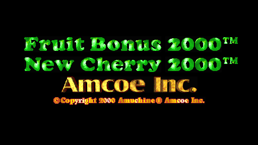 Fruit Bonus 2000 / New Cherry 2000 (Version 4.4R, set 1) Title Screen