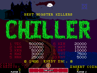 Chiller (version 3.0) Title Screen