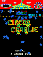 Circus Charlie (level select, set 1) Title Screen