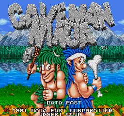Caveman Ninja (World ver 1) Title Screen