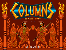 Columns (World) Title Screen