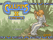 Columns II: The Voyage Through Time (World) Title Screen