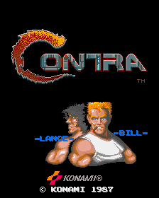 Contra (US / Asia, set 1) Title Screen