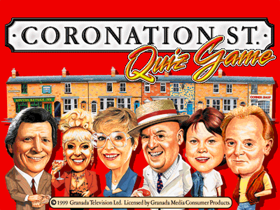 Coronation Street Quiz Game Title Screen