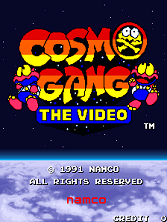 Cosmo Gang the Video (US) Title Screen