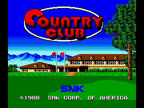 Country Club Title Screen