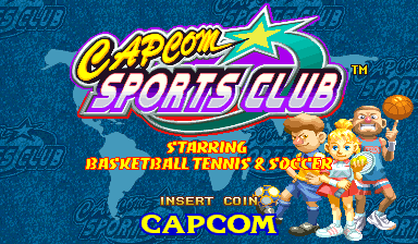 Capcom Sports Club (Euro 971017) Title Screen