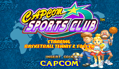 Capcom Sports Club (Asia 970722) Title Screen