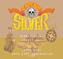 Captain Silver (Japan) Title Screen