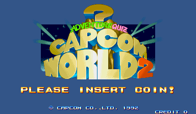 Capcom World 2 (Japan 920611) Title Screen